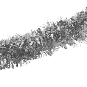 Value Christmas Tinsel 6m Silver