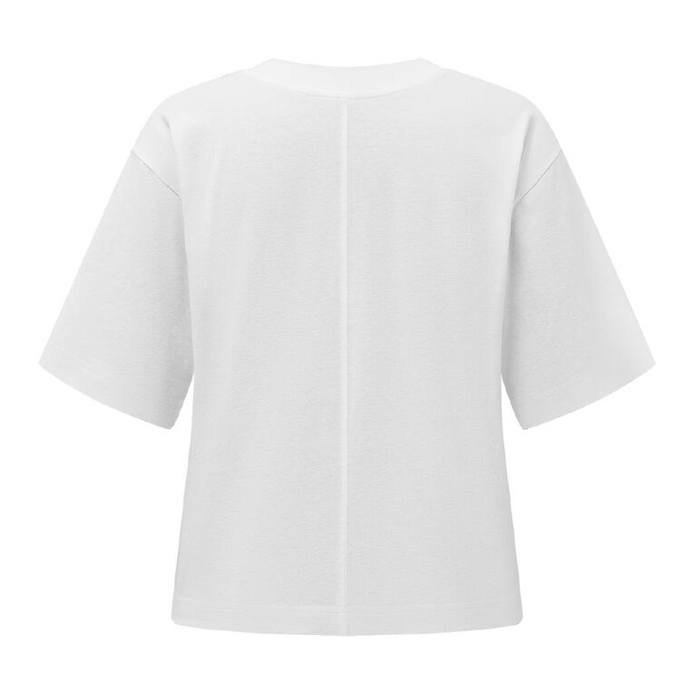 H&H Women's Short Sleeve Smart Tee, White, hi-res