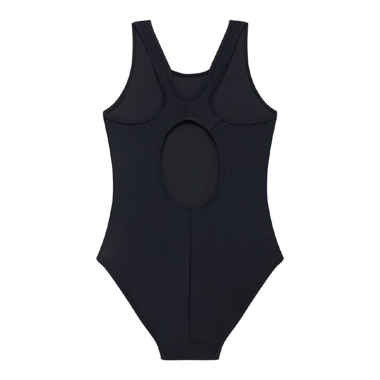 Young Original Plain Swimsuit, Black, hi-res