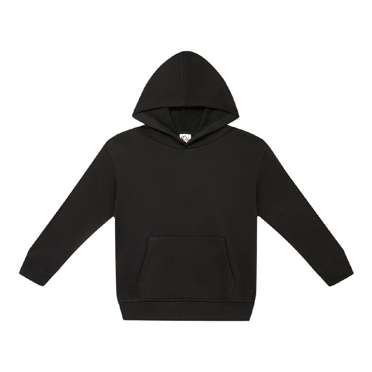 Young Original Plain Hoodie, Black, hi-res