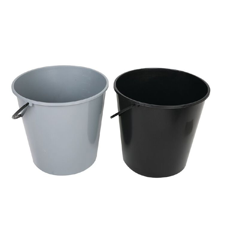 Living & Co Plastic Bucket Assorted 9.3L, , hi-res