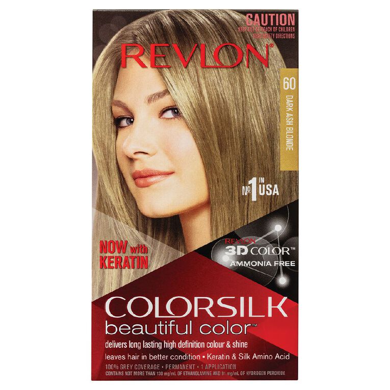 Revlon Colorsilk Hair Colour Dark Ash Blonde 60, , hi-res
