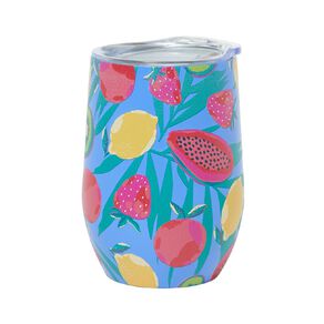 Living & Co Stainless Steel Wine Cup Fruit Blue 330ml