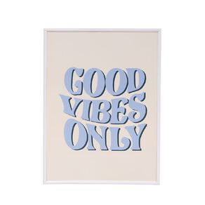 Living & Co Framed Print Good Vibes Only