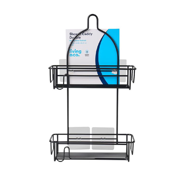 Living & Co Shower Caddy Large Black, , hi-res