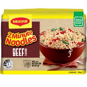 Maggi 2 Minute Noodles Beef 5 Pack