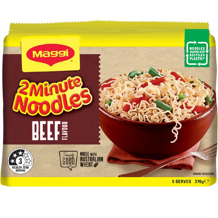 Maggi 2 Minute Noodles Beef 5 Pack