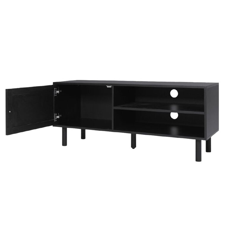 Living & Co Malta Entertainment Unit Black, , hi-res