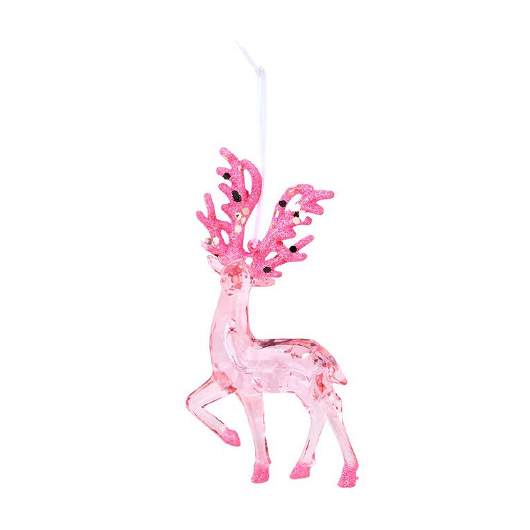 Wonderland Reindeer Christmas Tree Decoration Assorted, , hi-res