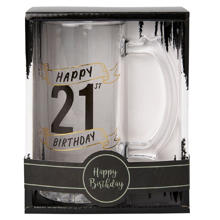 Party Inc 21st Beer Stein 490ml, , hi-res