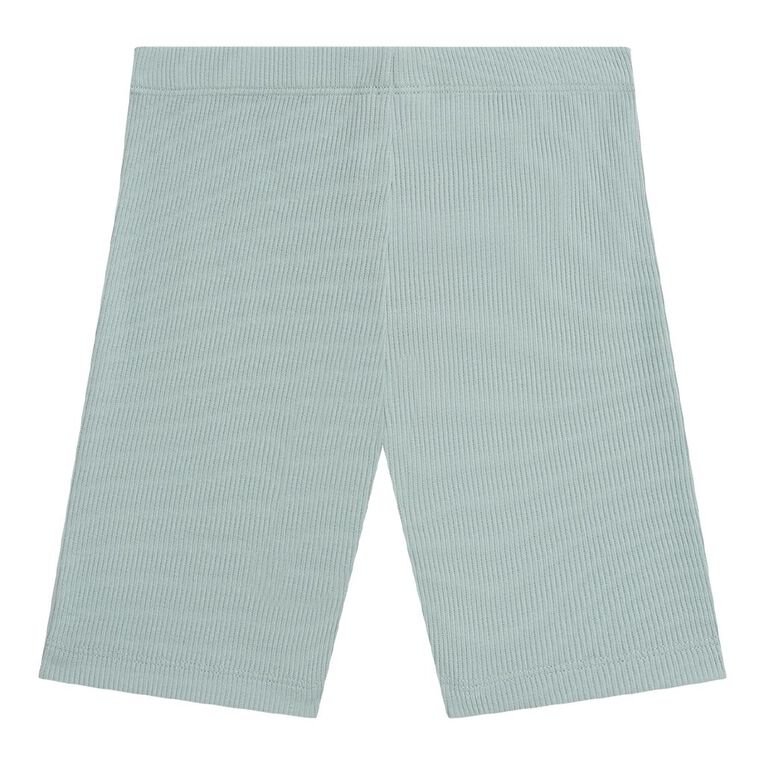 Young Original Plain Rib Bike Shorts, Green Light, hi-res