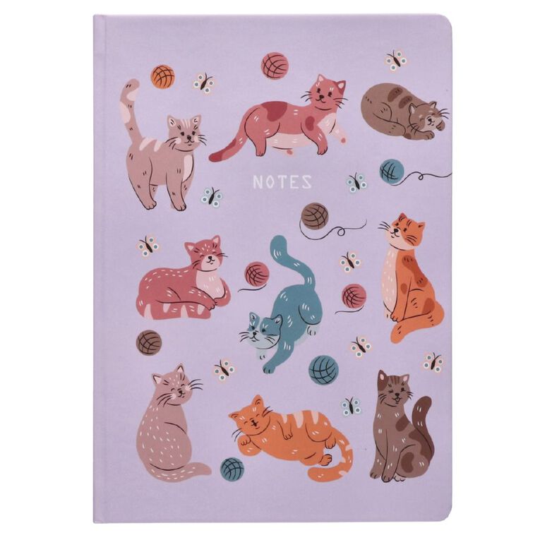 Uniti Stationery Cats Notebook A5, , hi-res