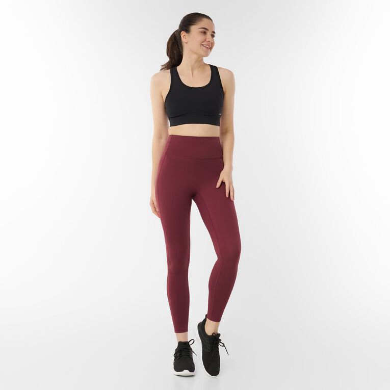Active Intent Women's Ultra High Leggings, Red Dark, hi-res
