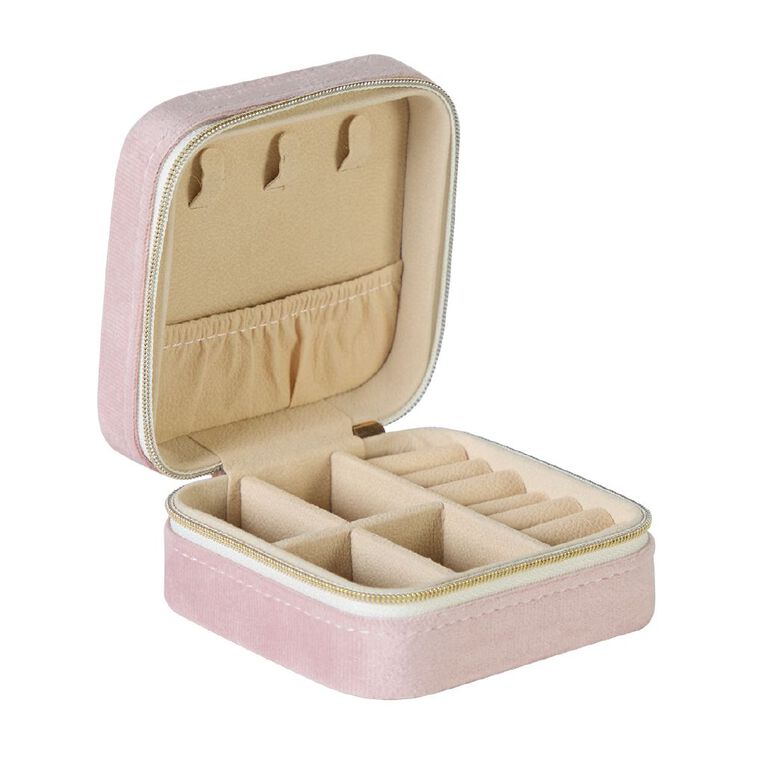 Living & Co Velvet Jewellery Case, , hi-res