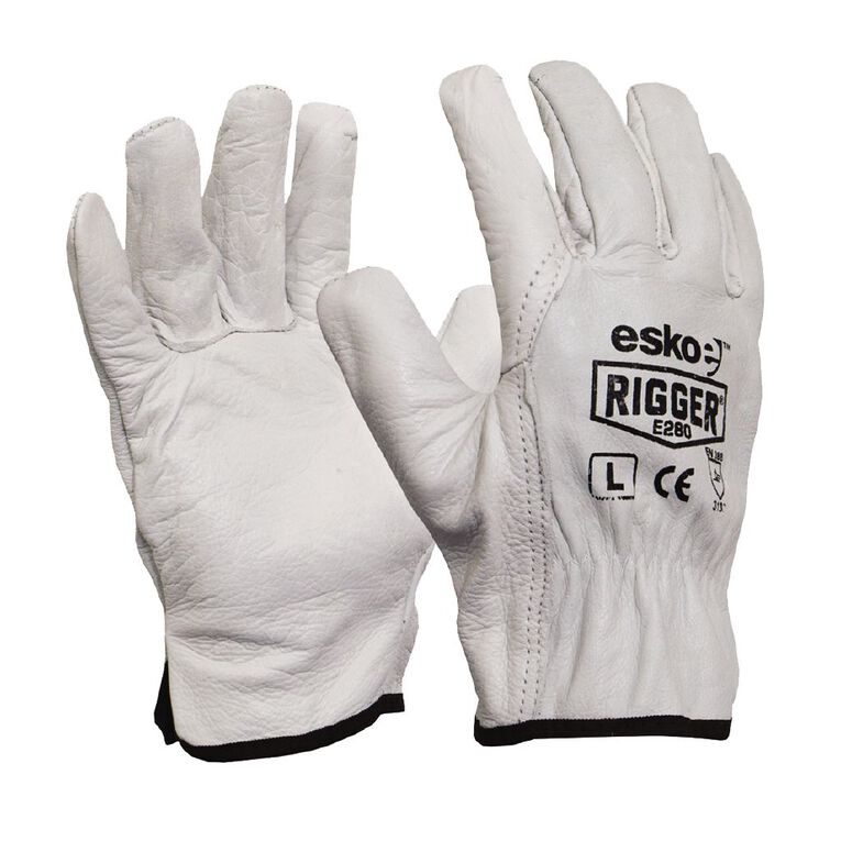 Esko Natural Cowgrain 'A' Grade Rigger Glove Large, , hi-res