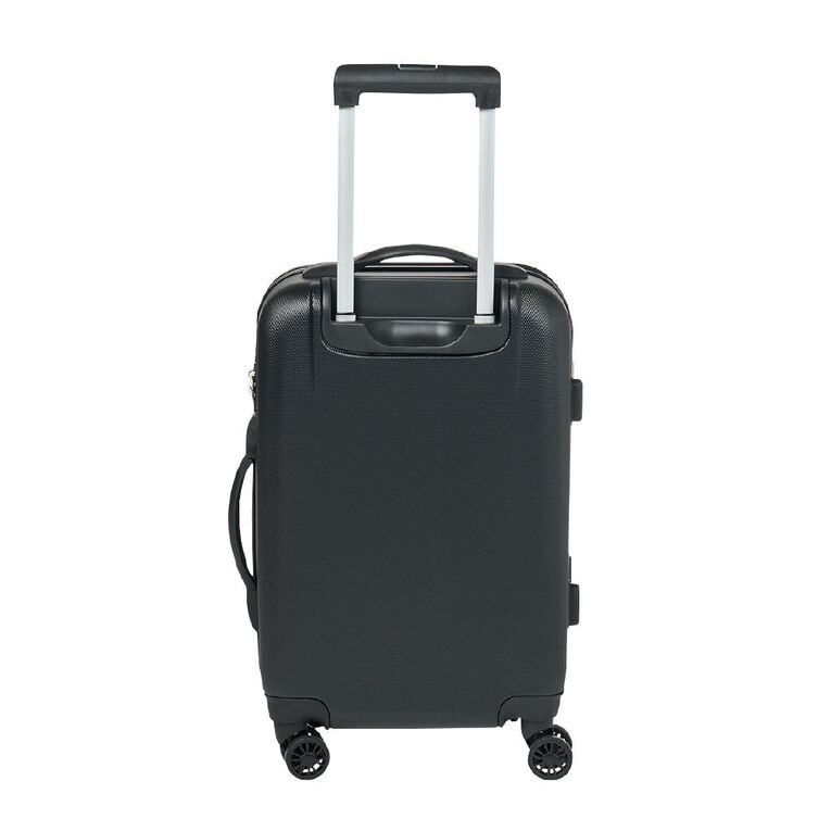 Living & Co 50cm Hard Textured Carry On Suitcase Black, , hi-res