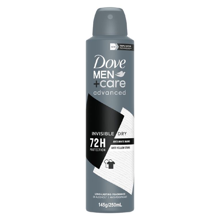 Dove Men's Antiperspirant Advance Invsible Dry 250ml, , hi-res