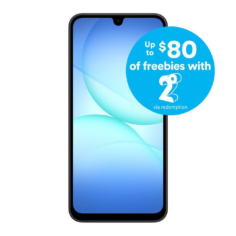 Samsung Galaxy A17 5G 128GB with 2degrees Sim Bundle Black, , hi-res