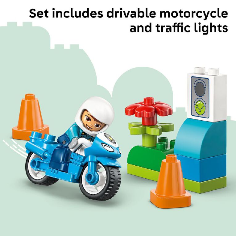 LEGO DUPLO Blue Police Motorcycle 10471, , hi-res