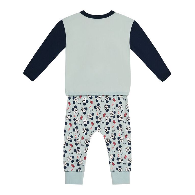 Mickey Mouse Babies' Long Sleeve 2 Piece Set, Blue Light, hi-res
