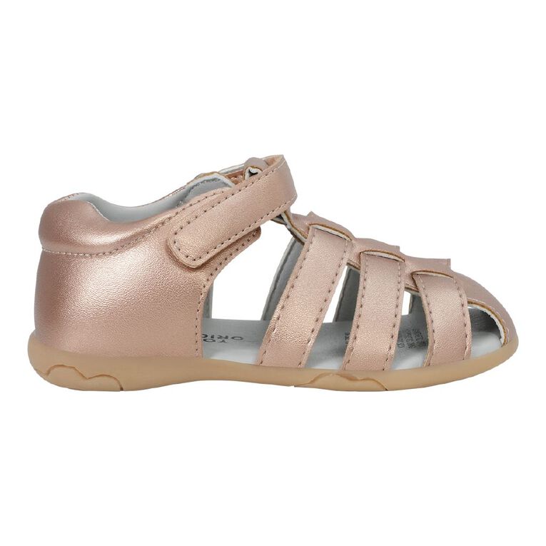 Young Original Infants' PU Cage Sandals, Rose Gold, hi-res