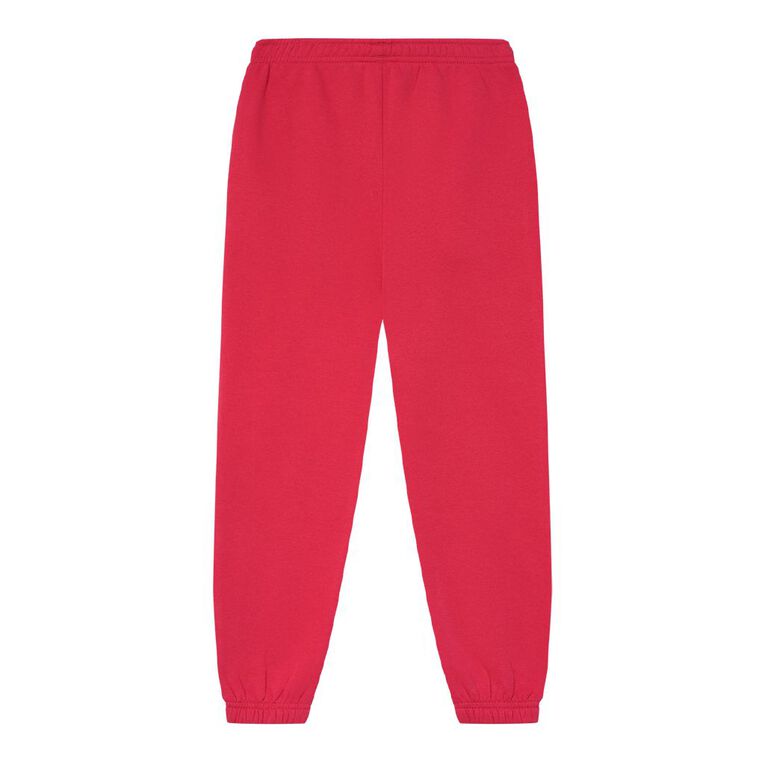 Young Original Plain Cuffed Trackpants, Red Mid, hi-res