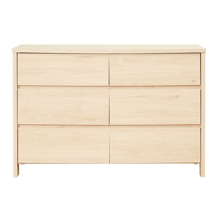 Living & Co Waipoua 6 Drawer Lowboy Natural, , hi-res