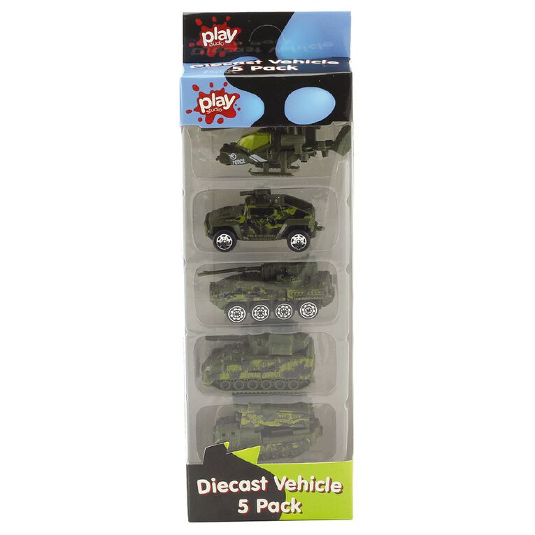 Play Studio Die-Cast Freewheel Car - 5 Piece Assorted, , hi-res