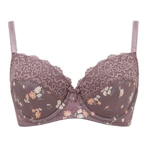 H&H Women's Bella Print & Lace Contour Bra