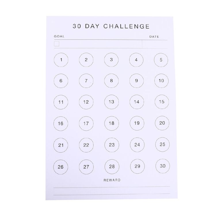 Uniti 30 Days Challenge Monthly Planner A5, , hi-res
