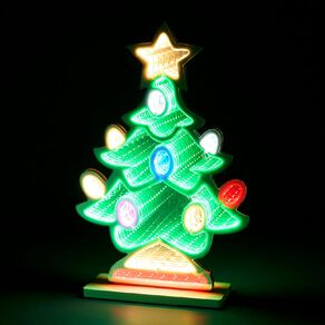 Wonderland Mirrored Tunnel Light Tree Design 37cm