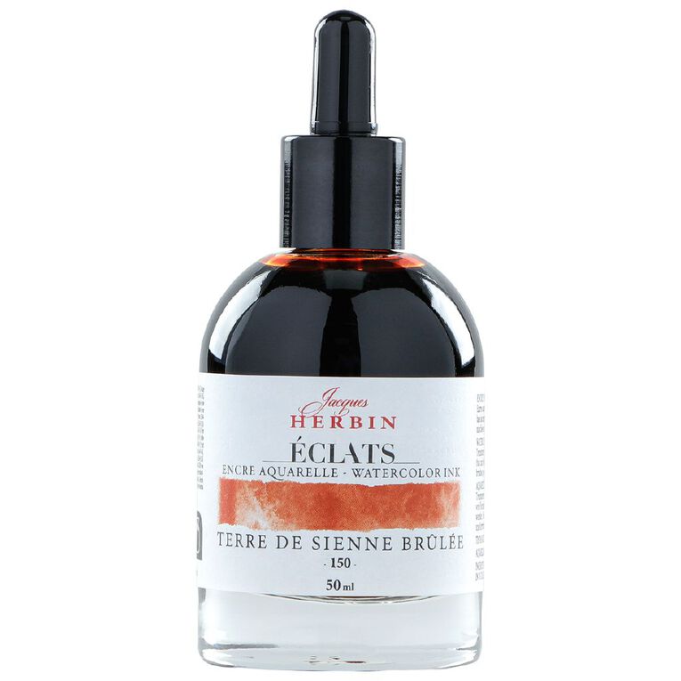 Jacques Herbin Eclats Watercolour Ink 150 Burnt Siena 50ml, , hi-res