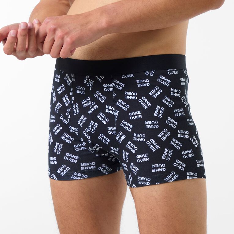 H&H Men's Trunks 3 Pack, Black, hi-res