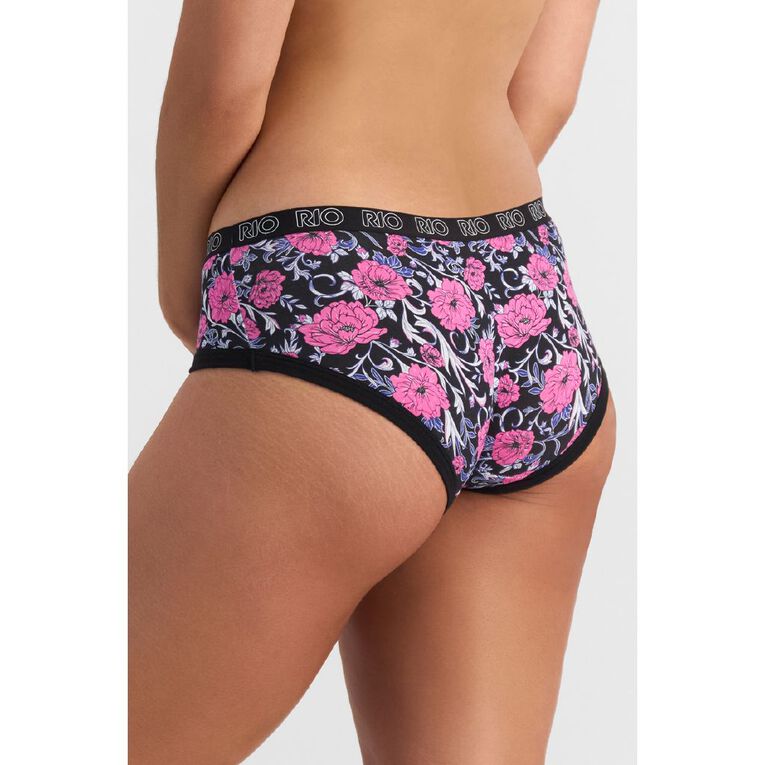 Rio Women's Boyleg Briefs 5 Pack, Navy, hi-res