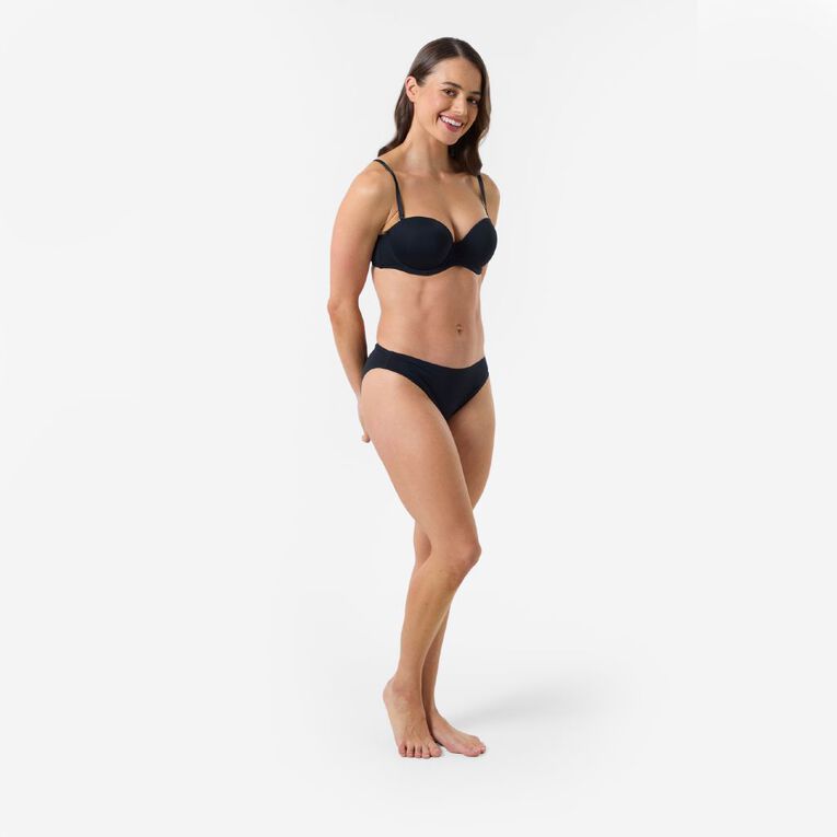 H&H Women's Strapless Bra, Black, hi-res