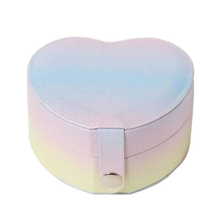 Living & Co Kids Rainbow Heart Shaped Jewellery Box, , hi-res
