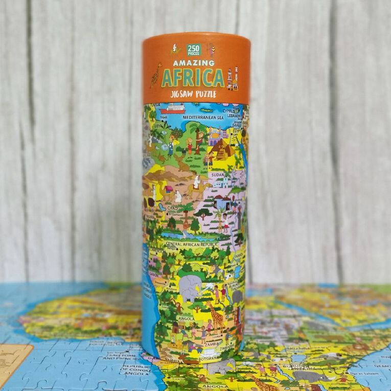 Amazing Africa 250 Piece Puzzle in a Tube, , hi-res