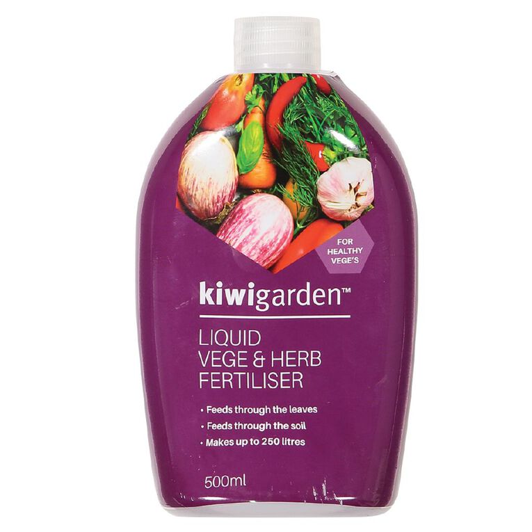 Kiwi Garden Liquid Vege & Herb Fertiliser 500ml, , hi-res