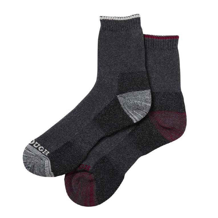 Darn Tough Women's Utility Crew Socks 2 Pack, Charcoal, hi-res