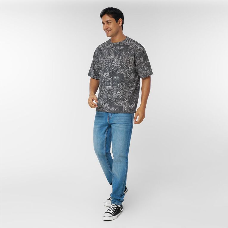 Garage Men's Heavyweight Boxy Tee Terry, Grey Dark, hi-res