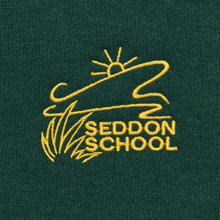 Schooltex Seddon School Sweatshirt with Embroidery, Bottle Green, hi-res
