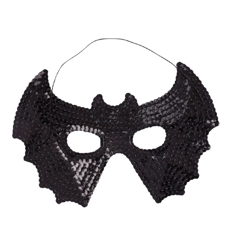 Scarehouse Scarehouse Halloween Sequin Bat Mask, , hi-res