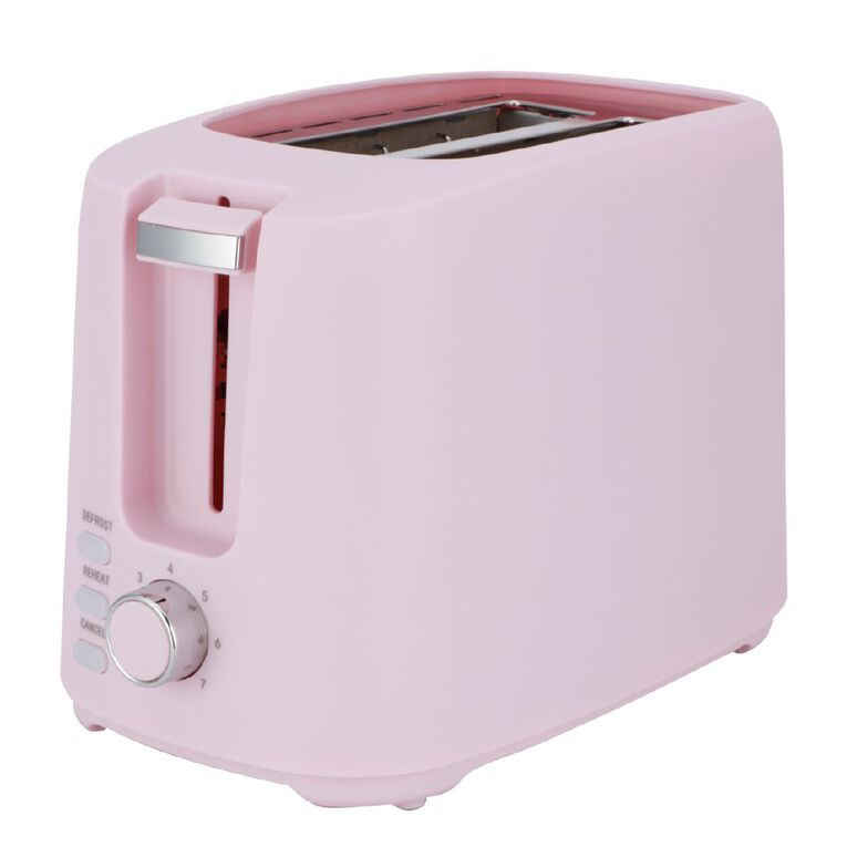 Living & Co Toaster 2 Slice Pink, , hi-res