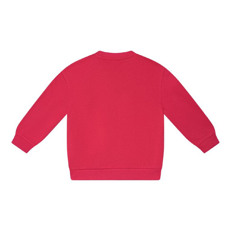 Young Original Plain Crew Sweat, Red Mid, hi-res