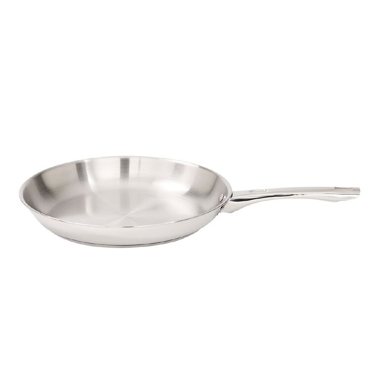 Living & Co Gourmet Frypan Stainless Steel 30cm, , hi-res