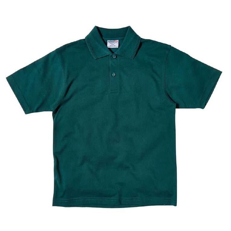Schooltex Kids' Pique Polo, Bottle Green, hi-res