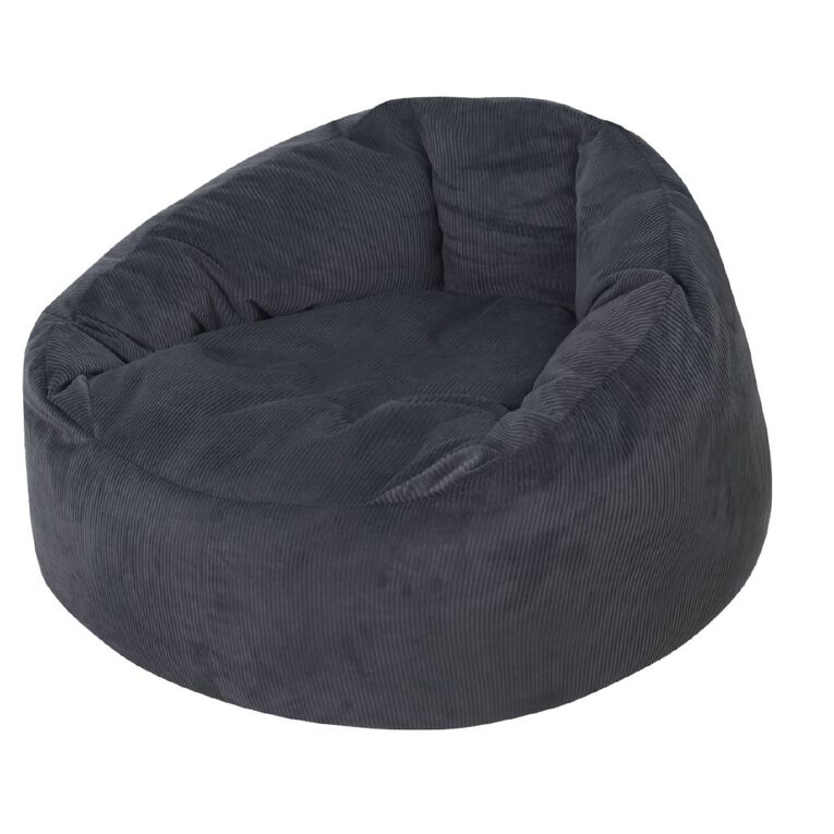 Living & Co Chunky Cord Bean Bag Cover Navy, , hi-res