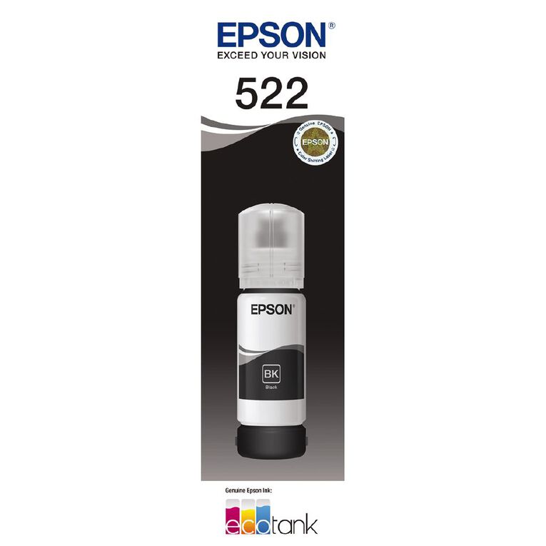 Epson Ink T522 Black 65ml (4500 Pages), , hi-res