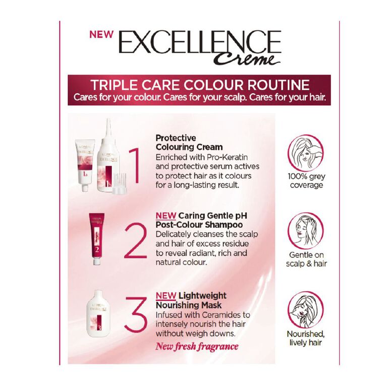 L'Oreal Paris Excellence Creme Hair Colour Light Brown 6, , hi-res