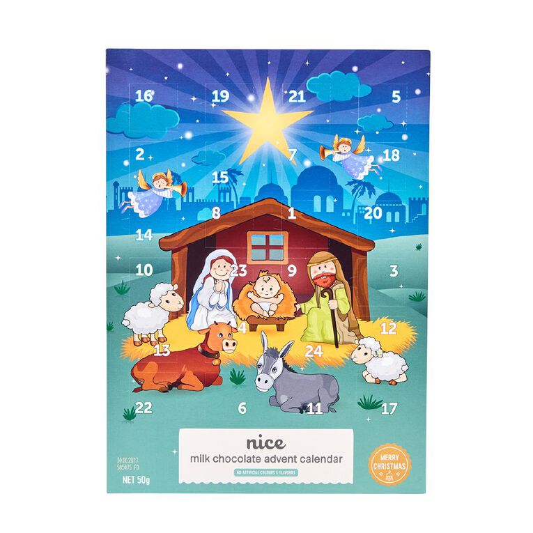 Nice Nativity Advent Calendar 50g NAFNAC, , hi-res